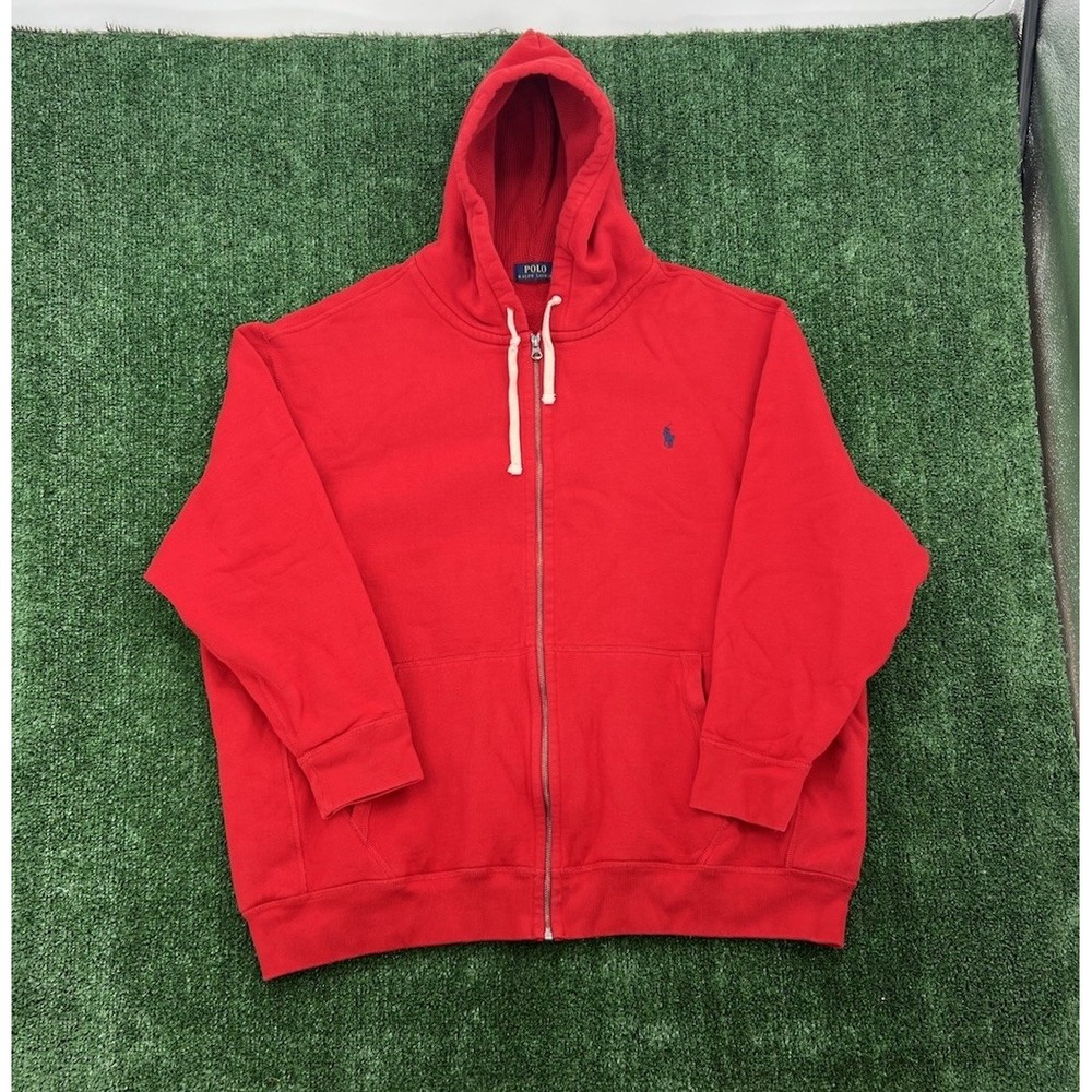 Polo Ralph Lauren Fleece Hoodie Red Mens 4XB